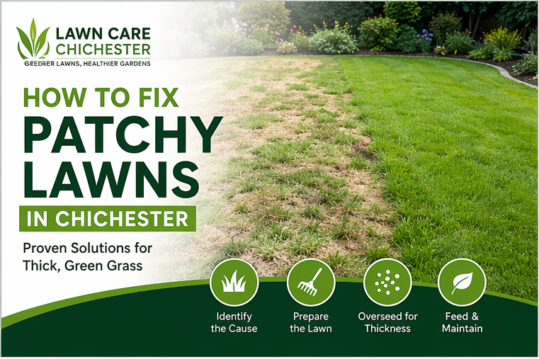 How to Fix Patchy Lawns in Chichester