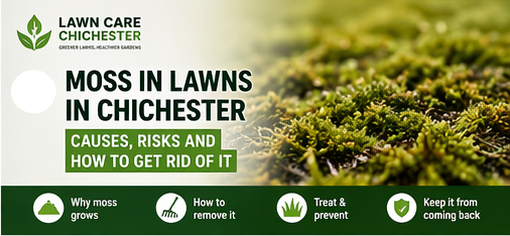 Moss in Lawns in Chichester - Causes Risks and How to Get Rid of It
