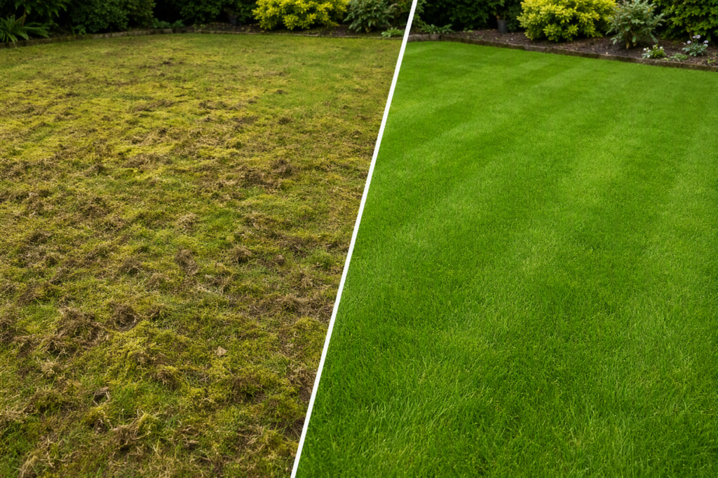 lawn scarification Chichester